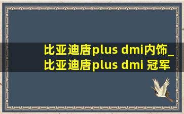 比亚迪唐plus dmi内饰_比亚迪唐plus dmi 冠军版